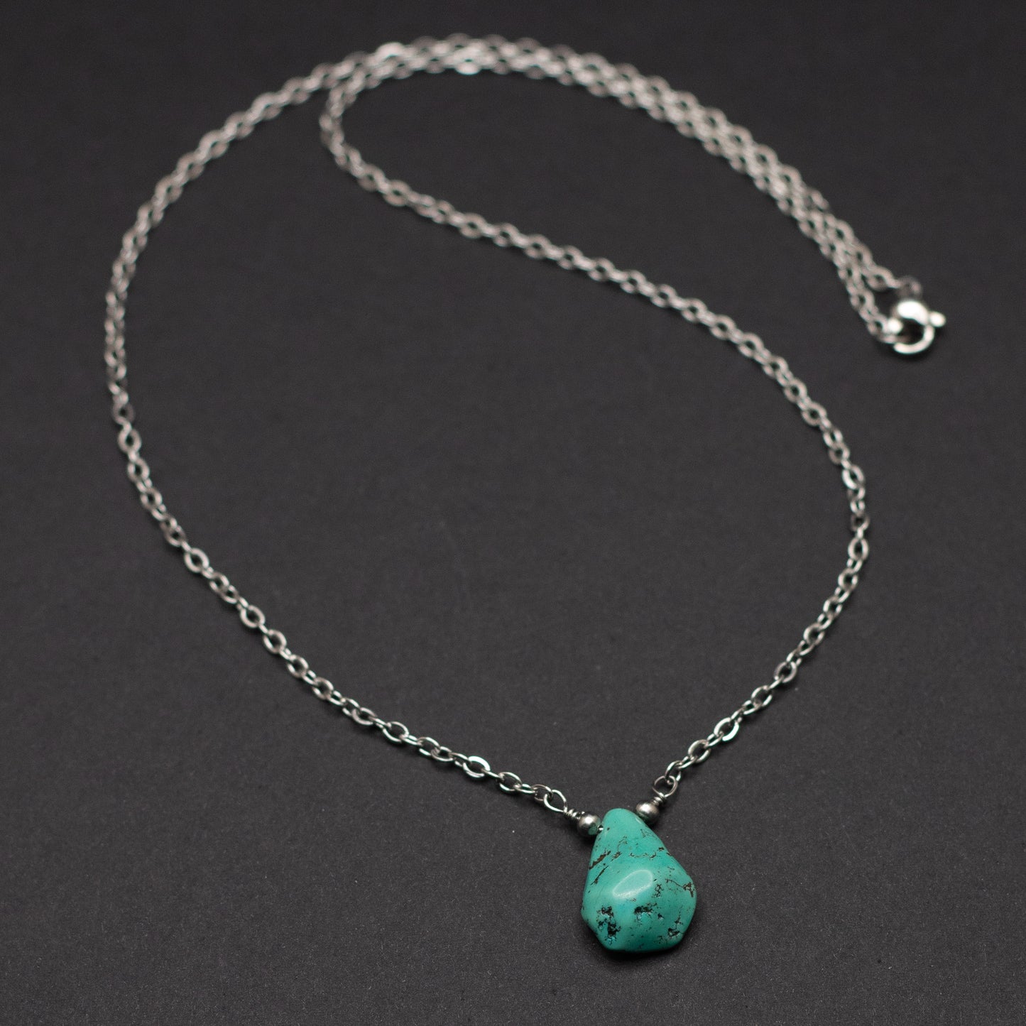 Turquoise Teardrop Necklace 4