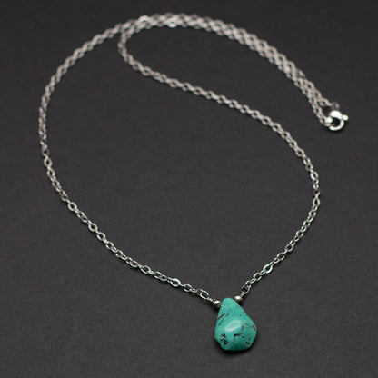 Turquoise Teardrop Necklace 4
