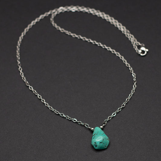 Turquoise Teardrop Necklace 4