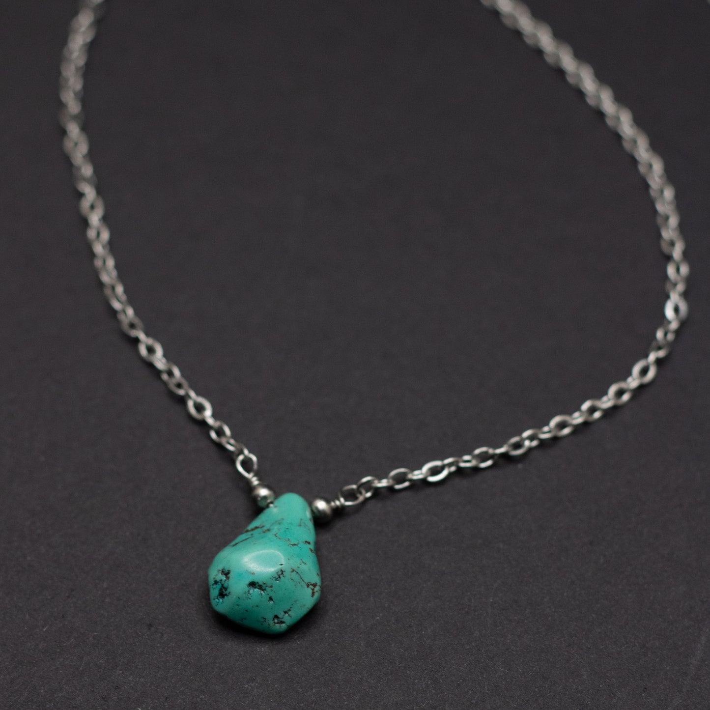 Turquoise Teardrop Necklace 4