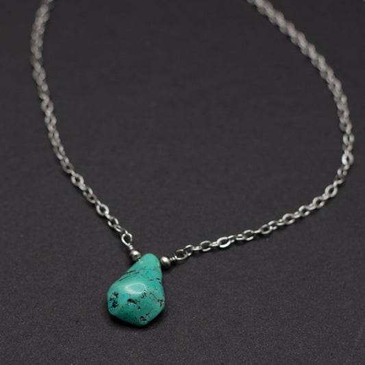 Turquoise Teardrop Necklace 4
