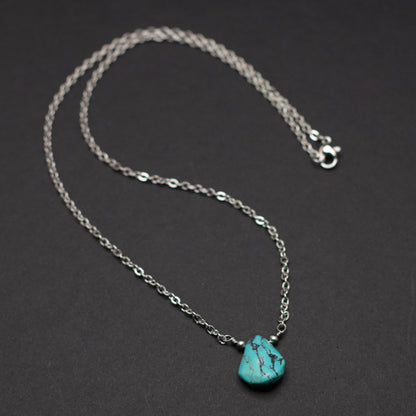 Turquoise Teardrop Necklace 5