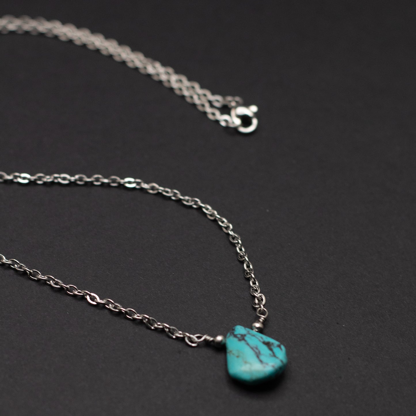 Turquoise Teardrop Necklace 5