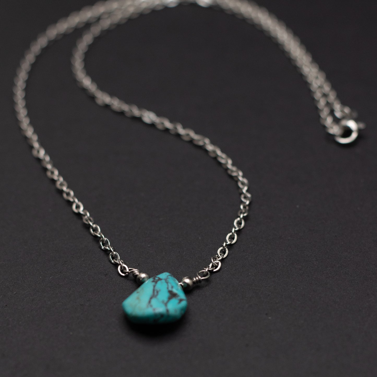 Turquoise Teardrop Necklace 5