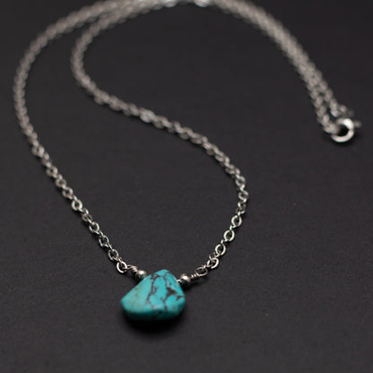 Turquoise Teardrop Necklace 5