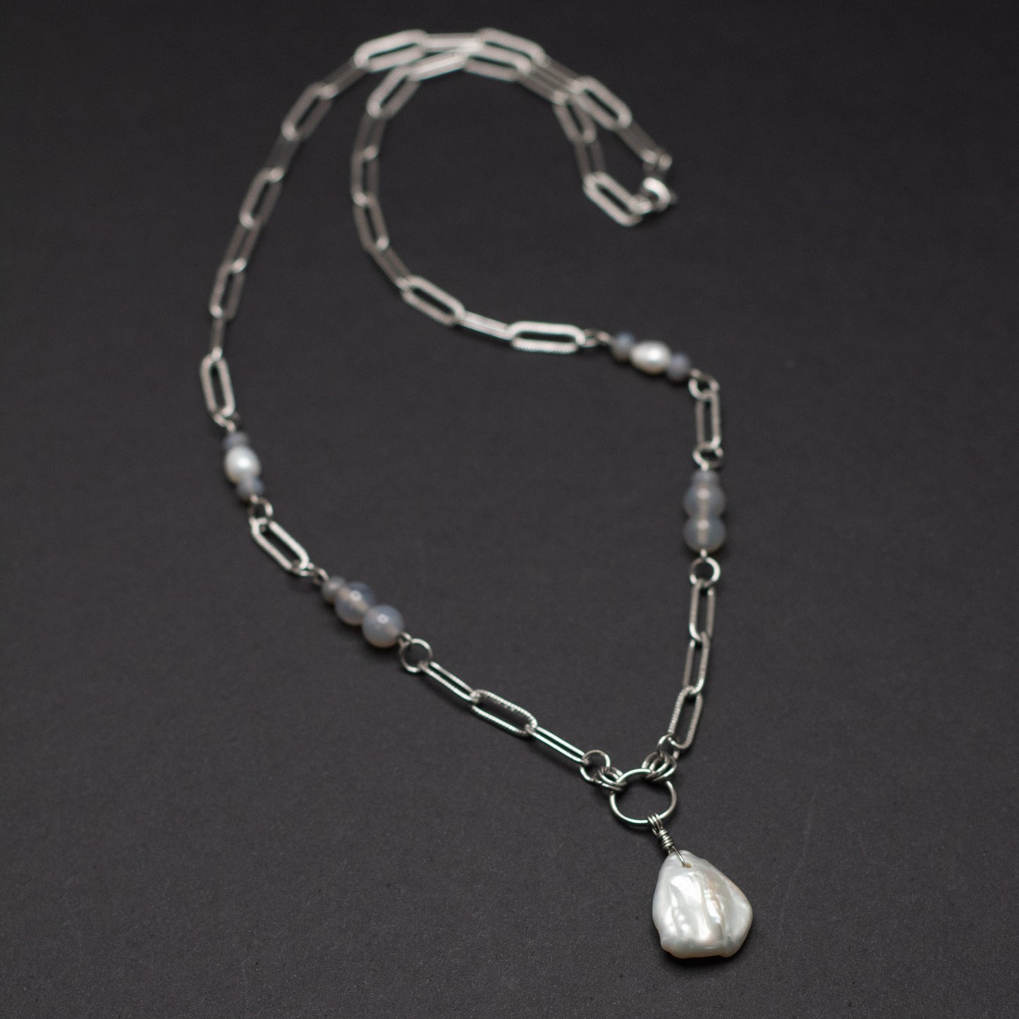 Freshwater Pearl Teardrop Necklace