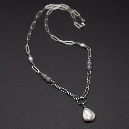 Freshwater Pearl Teardrop Necklace