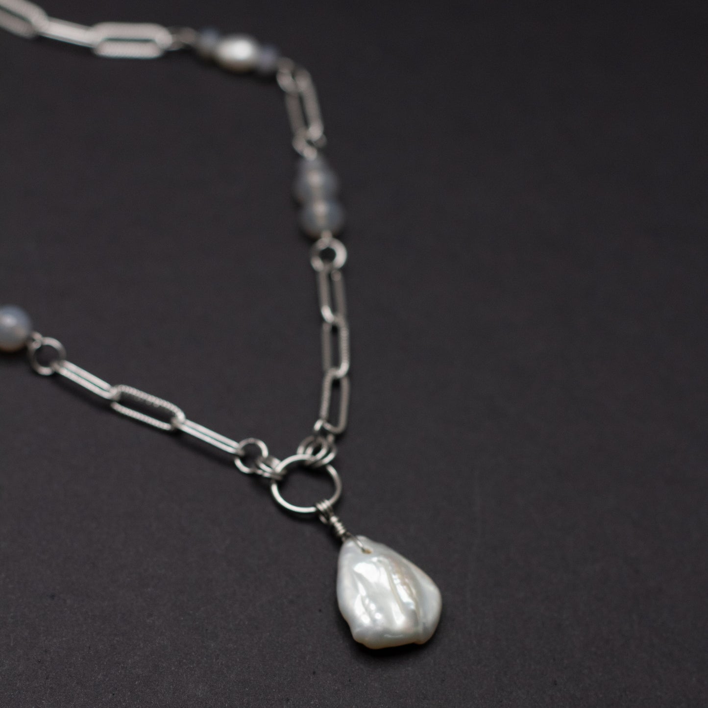 Freshwater Pearl Teardrop Necklace