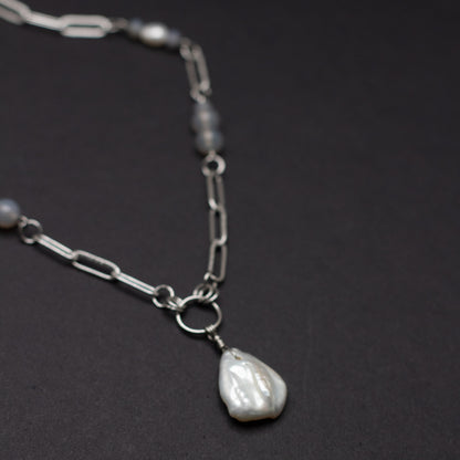 Freshwater Pearl Teardrop Necklace