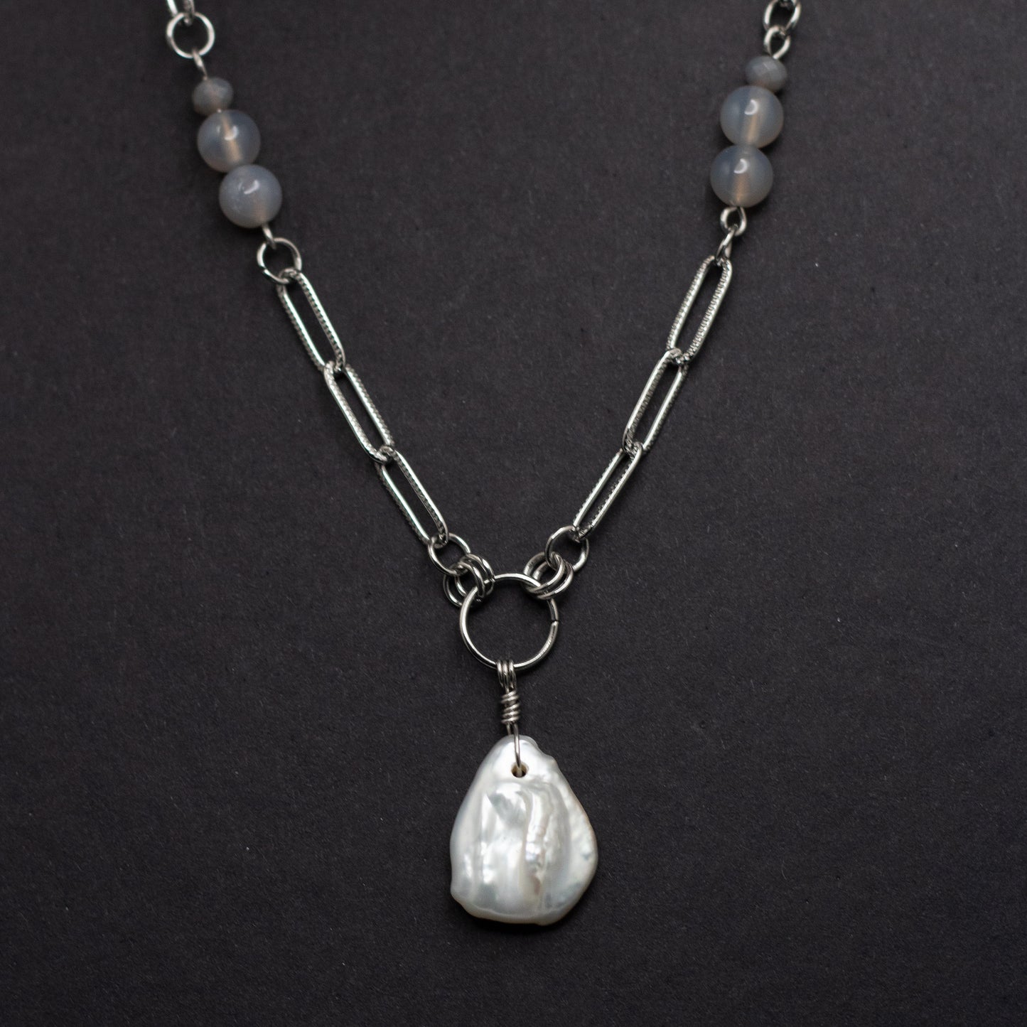 Freshwater Pearl Teardrop Necklace