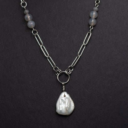 Freshwater Pearl Teardrop Necklace