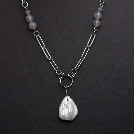 Freshwater Pearl Teardrop Necklace