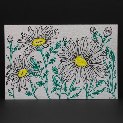 Daisies Postcard (4 × 6”)