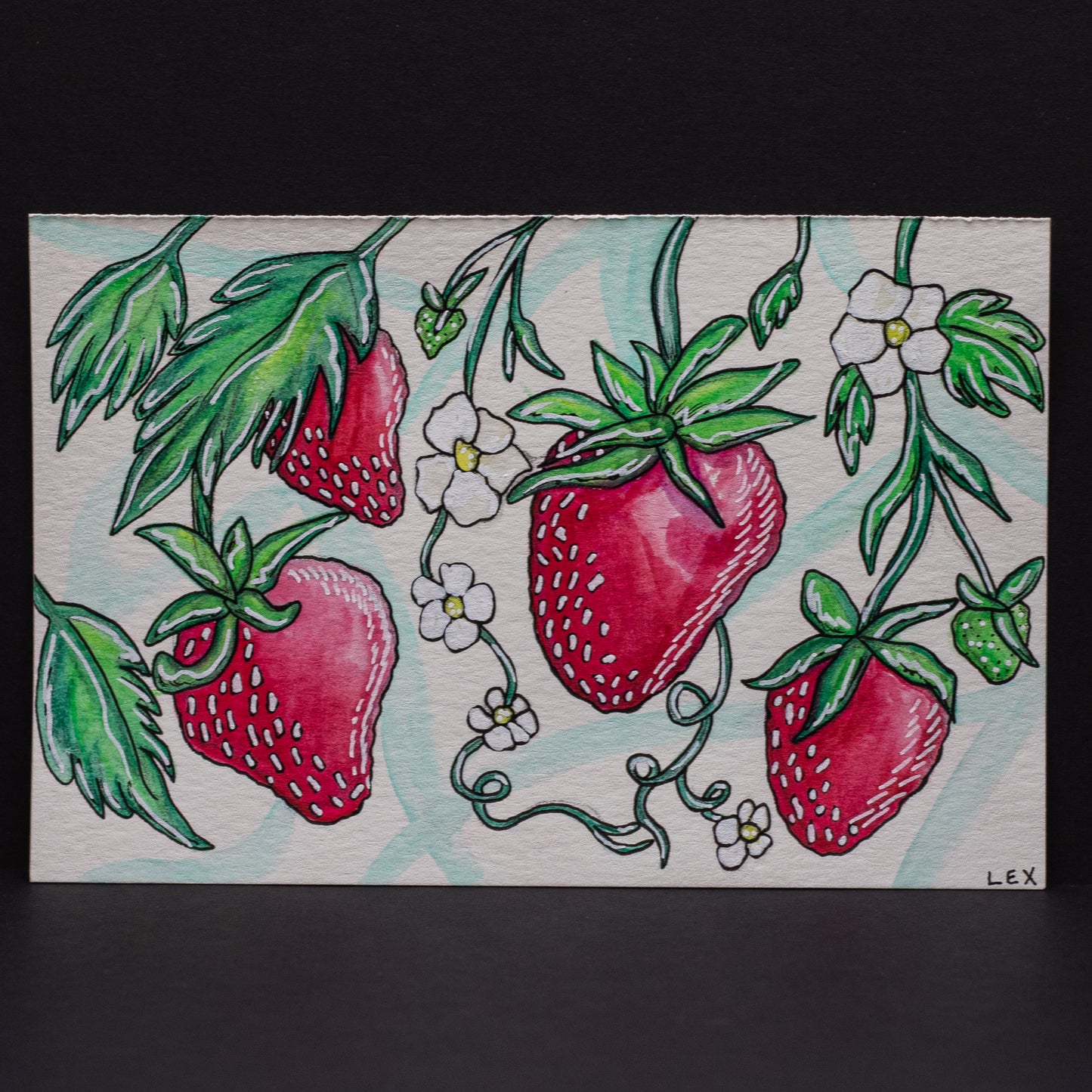Strawberries Postcard (4 × 6”)