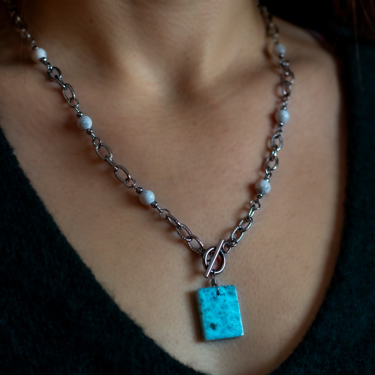 Larimar & Howlite Necklace