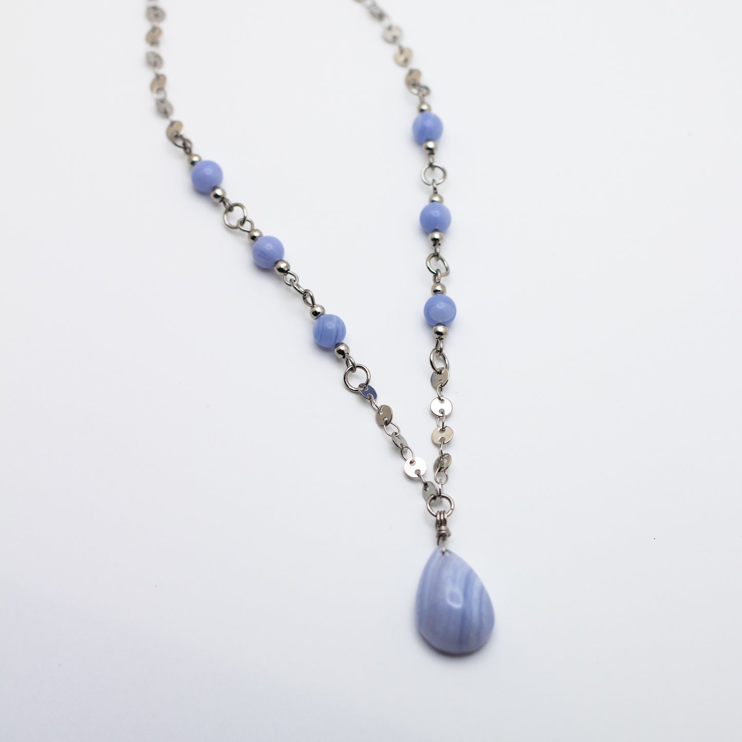 Blue Lace Agate Necklace