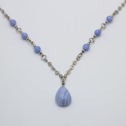 Blue Lace Agate Necklace