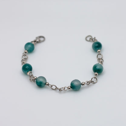 Smoky Jade Beaded Bracelet