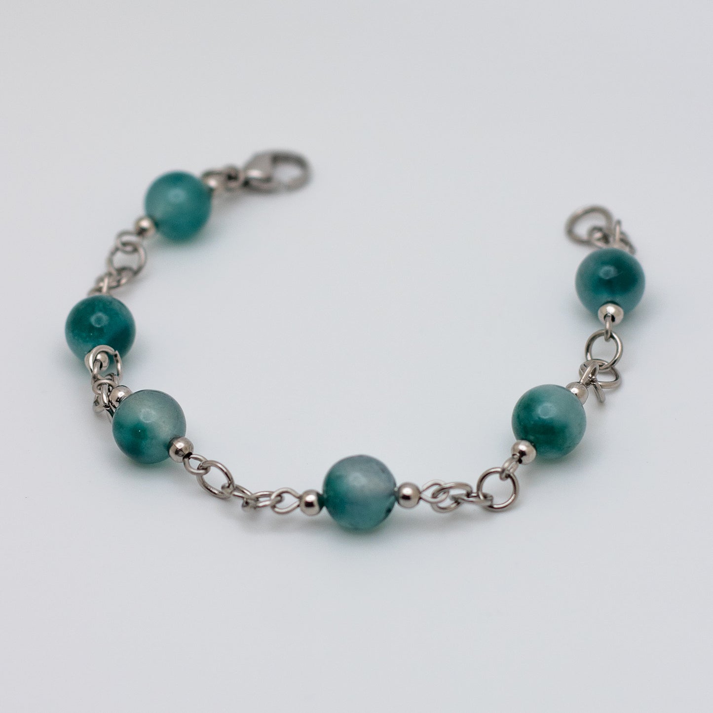 Smoky Jade Beaded Bracelet