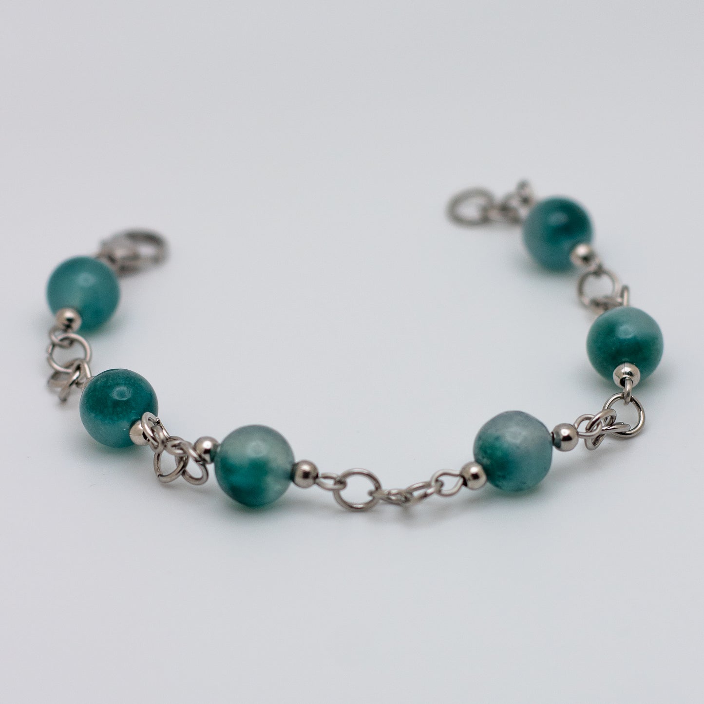 Smoky Jade Beaded Bracelet