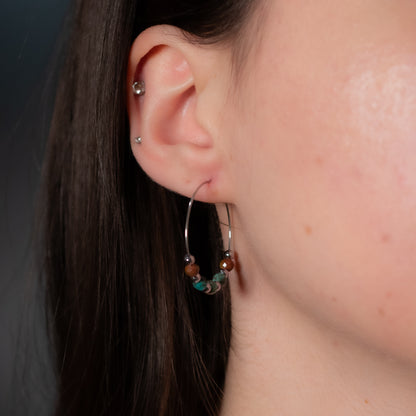 Turquoise Hoop Earrings