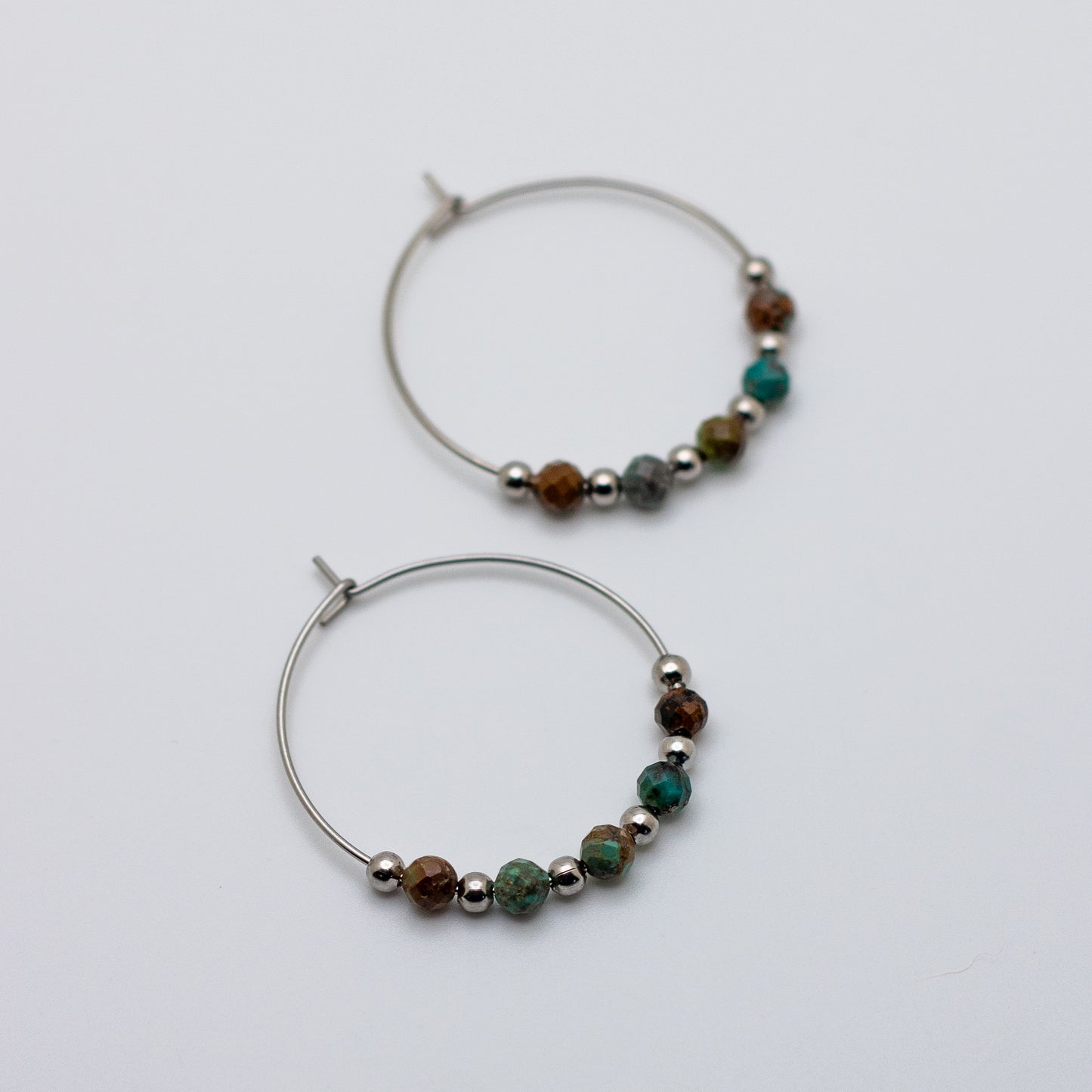 Turquoise Hoop Earrings