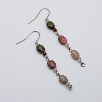 Watermelon Tourmaline Earrings