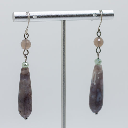 Chalcedony Drop Earrings