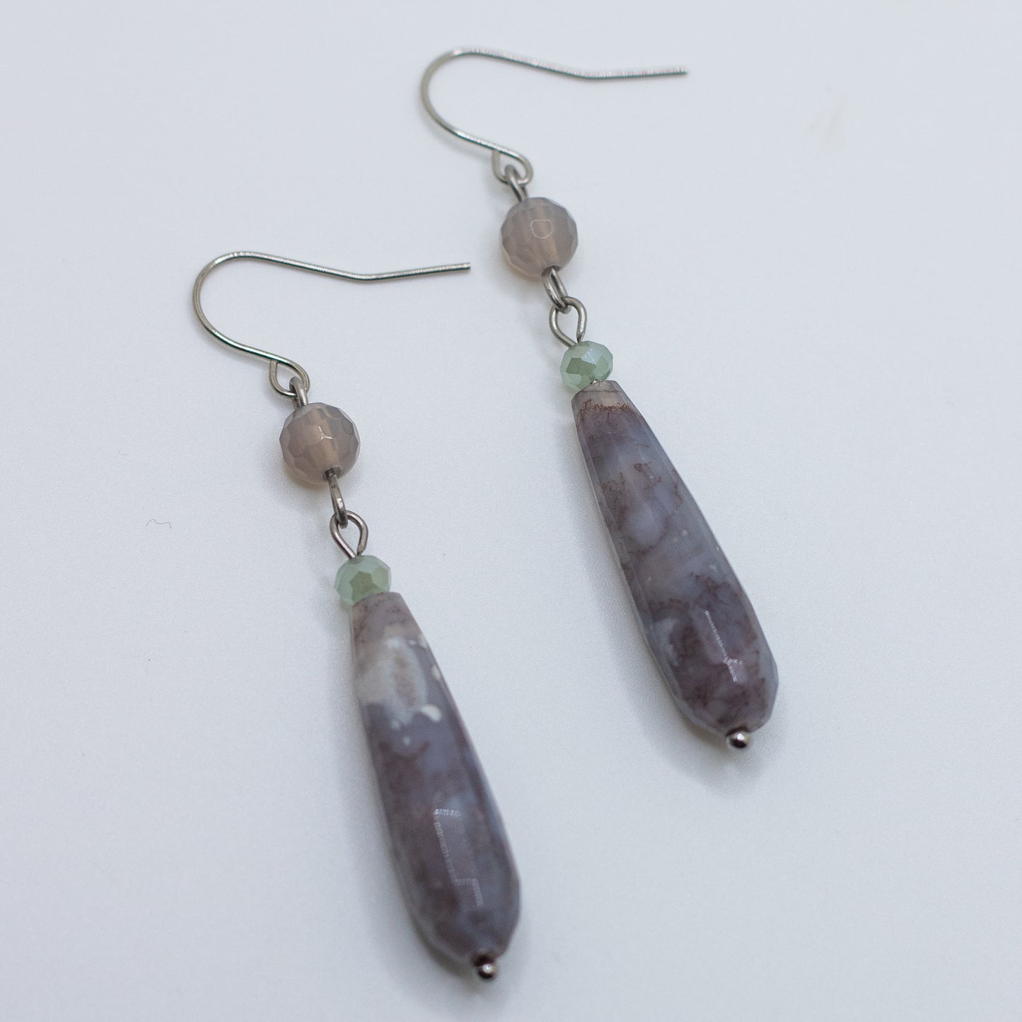 Chalcedony Drop Earrings