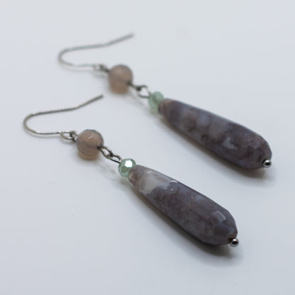 Chalcedony Drop Earrings