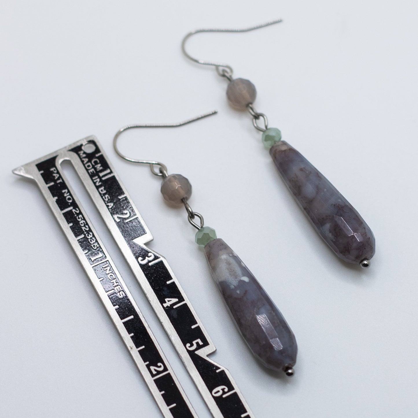 Chalcedony Drop Earrings