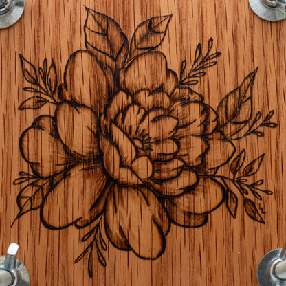 Floral Oak Flower Press 5.5” x 5.5”