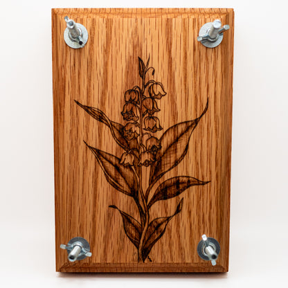 Lily of the Valley Oak Flower Press 8" x 5.5"
