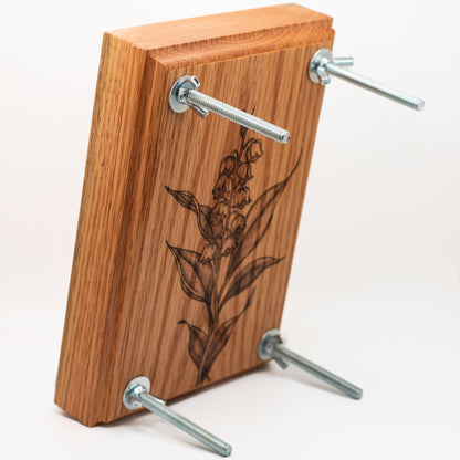 Lily of the Valley Oak Flower Press 8" x 5.5"