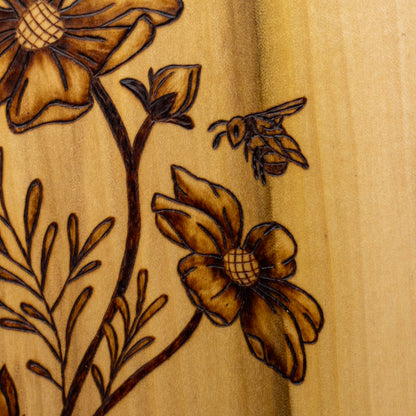Pollinator Poplar Flower Press 8" x 5.5"