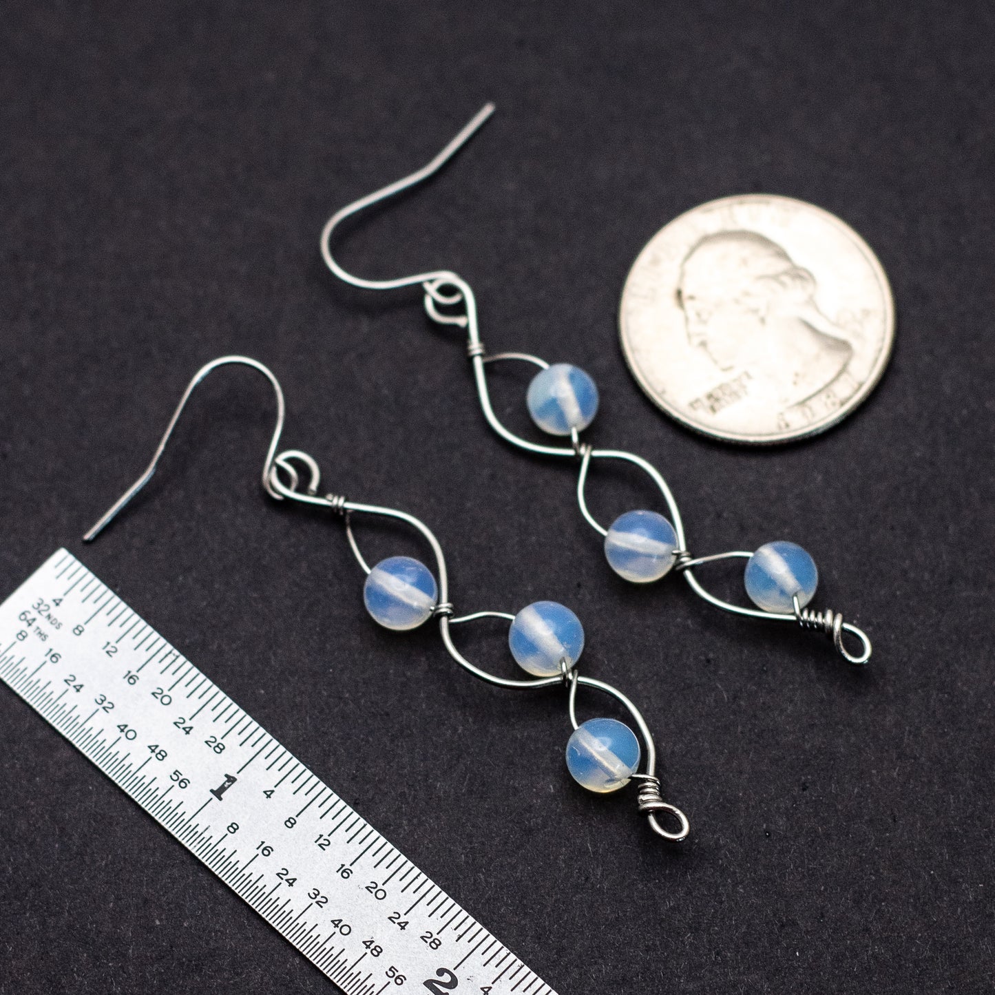 Opalite Swirl Earrings