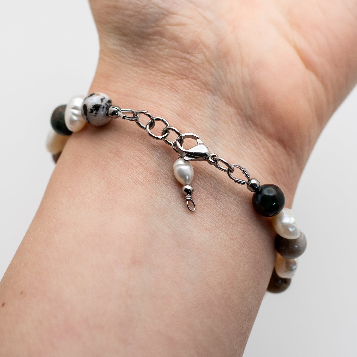 Ocean Jasper & Pearl Bracelet