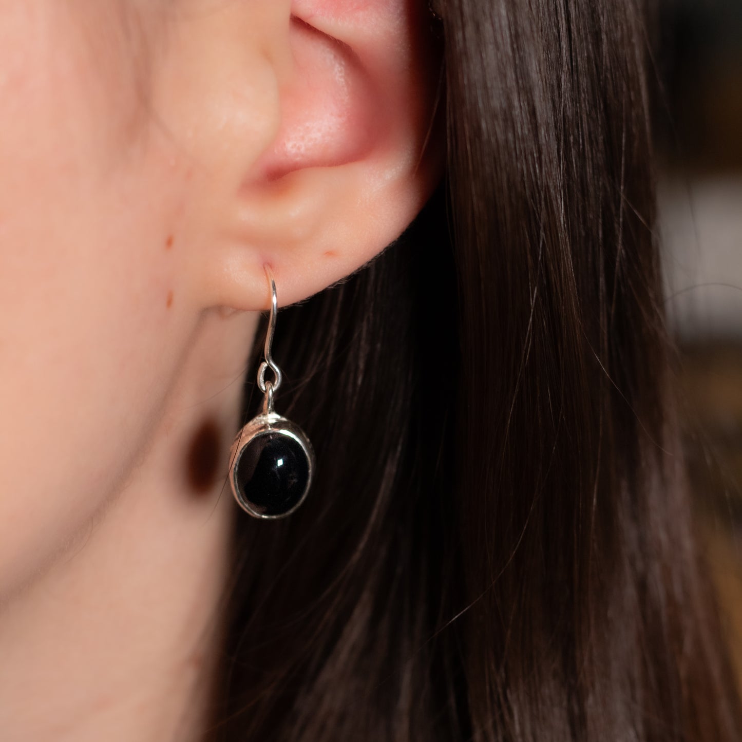 Onyx Sterling Silver Earrings