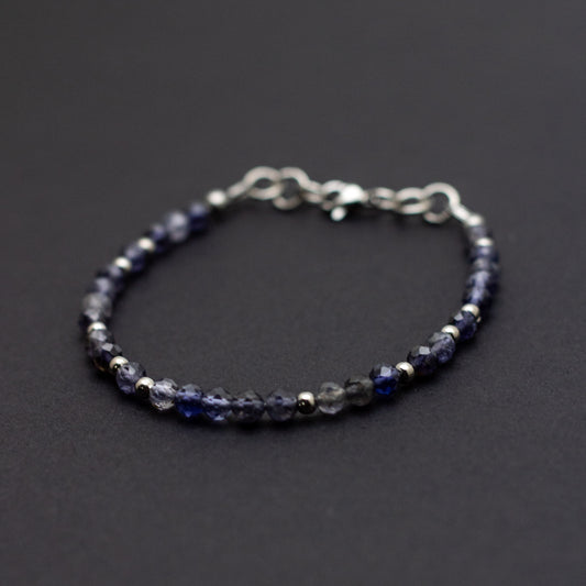 Microfaceted Iolite Bracelet