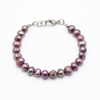 Lavender Pearl Bracelet
