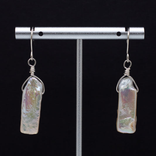 Keshi Pearl Earrings (Sterling Silver)