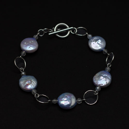 Coin Pearl Bracelet (Lavender)