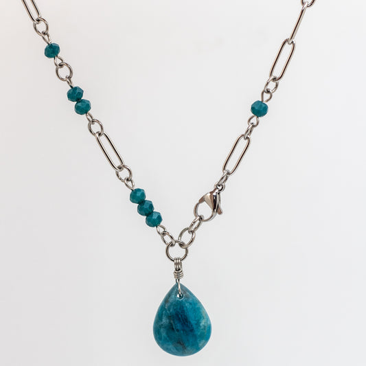 Apatite Necklace (clasp-in-front)