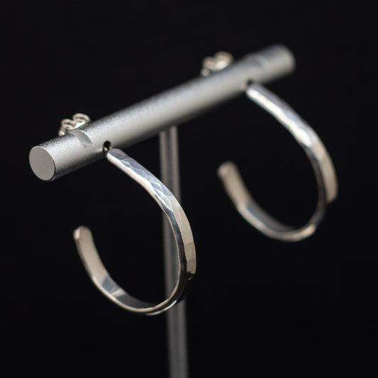 Sterling Silver 1 Inch Hoop Earrings